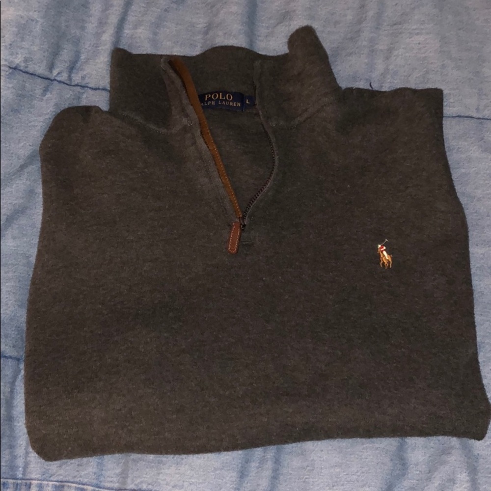 Grey Polo pullover